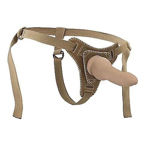 Bonded Leather Strap On with Straps by Shots Toys - Pumps, Extenders and Sleeves
