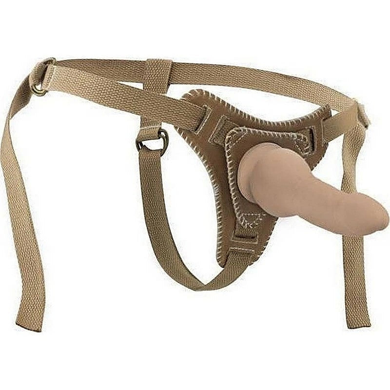 Bonded Leather Strap On with Straps by Shots Toys - Pumps, Extenders and Sleeves
