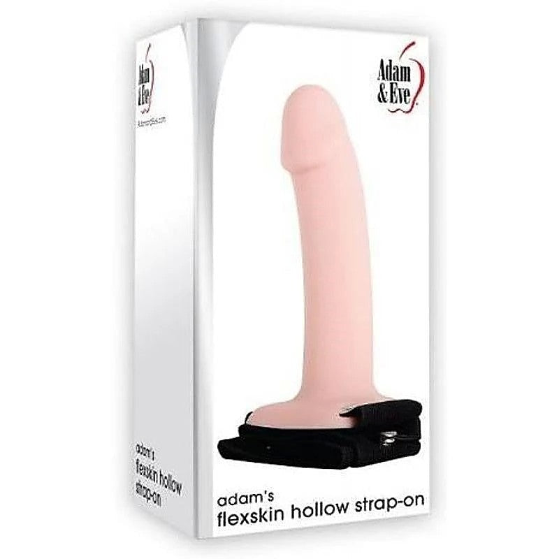 Adams Flexskin Hollow Strap-On With Extensions By Adam & Eve - Strap On Sextoys