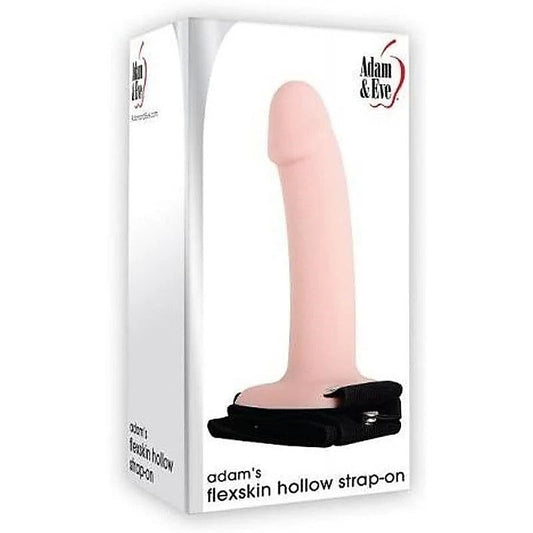Adams Flexskin Hollow Strap-On With Extensions By Adam & Eve - Strap On Sextoys