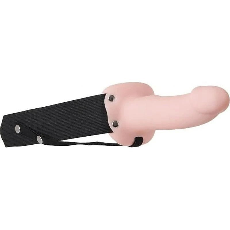 Adams Flexskin Hollow Strap-On With Extensions By Adam & Eve - Strap On Sextoys