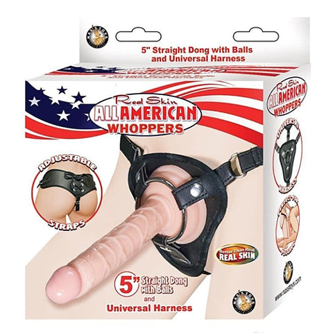 All American Whoppers 5" Straight Dong By Nasstoys - Strap On Sextoys