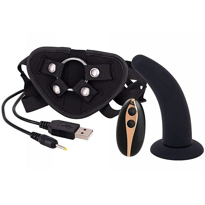 Vibration 5 in Dildo Strap-On with Remote Control - Strap On Sextoys