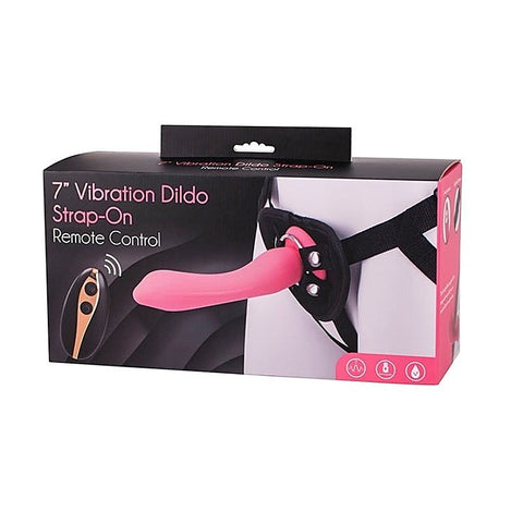Vibration Dildo Strap-On 7 Inch By Seven Creations - Strap On Sextoys