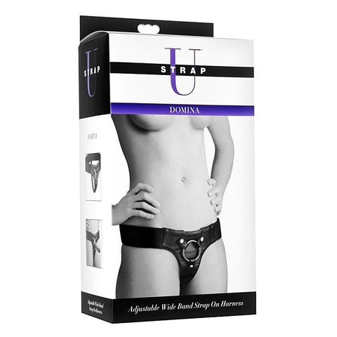 Domina Wide Band Strap On Harness By Xr Brands - Strap On Sextoys