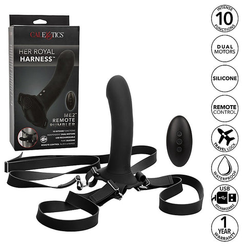Her Royal Harness Me2 Remote Rumbler Strap-On Set - Strap On Sextoys