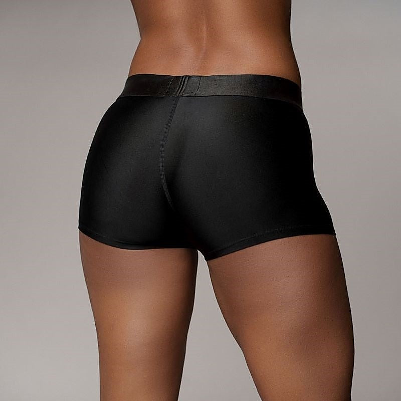 Ouch! Pleasure Enhancing Vibrating Strap-On Boxer - Strap On Sextoys