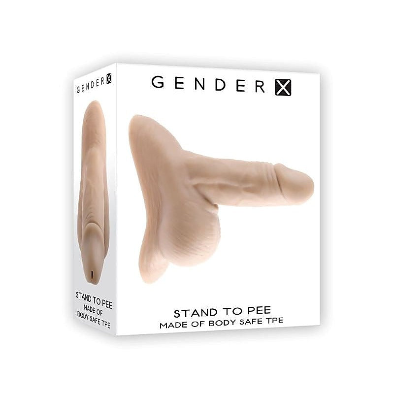 Gender X STAND TO PEE Dark Stand-To-Pee Funnel Strap-On - Strap On Sextoys