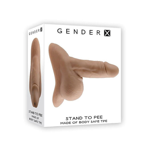 Gender X STAND TO PEE Dark Stand-To-Pee Funnel Strap-On - Strap On Sextoys