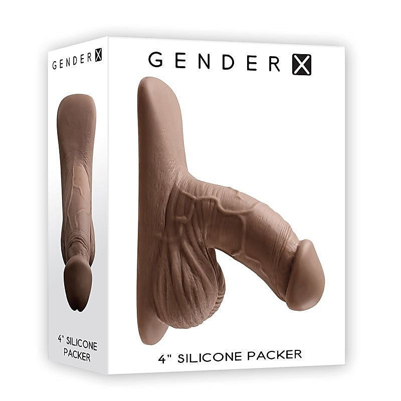 Gender X 4'' SILICONE PACKER LIGHT Packer Strap-On - Strap On Sextoys