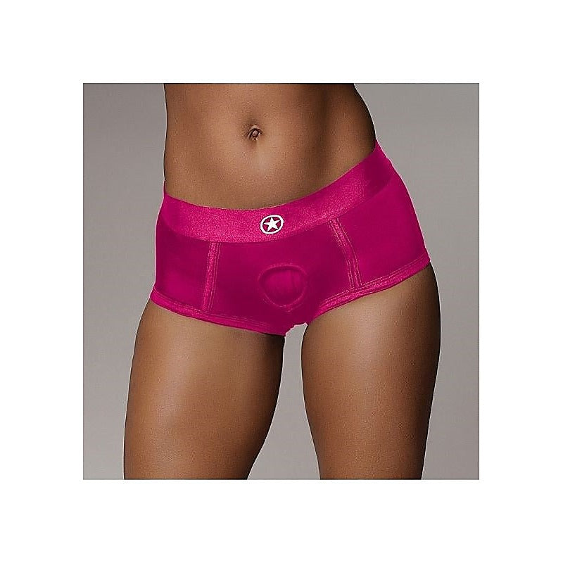 Ouch! Pleasure-Enhancing Vibrating Strap-On Brief - Strap On Sextoys