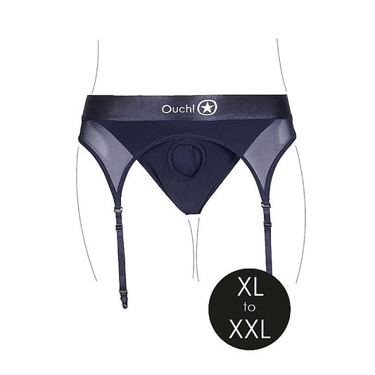 Ouch Luxurious Vibrating Strap-on Thong - Ecstatic Intimacy - Strap On Sextoys