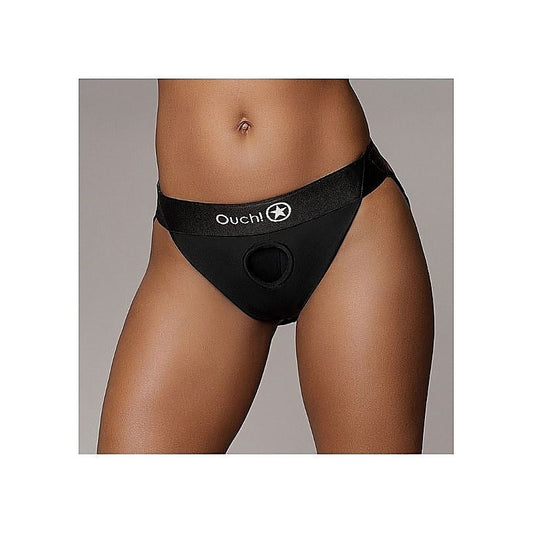 Vibrating Strap-on Panty Harness with Open Back - Strap On Sextoys