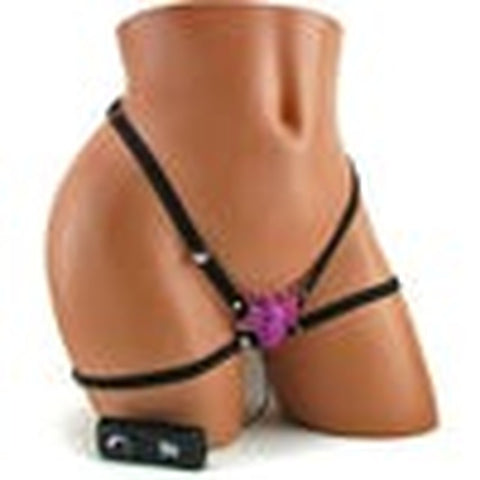 Micro Butterfly Strap-On Stimulator By Seven Creations - Strap On Sextoys