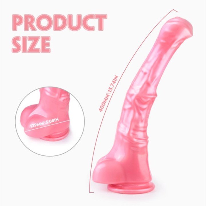 S Hande Duke Horse Dong With Balls Clear XXXL - - Realistic Dildos