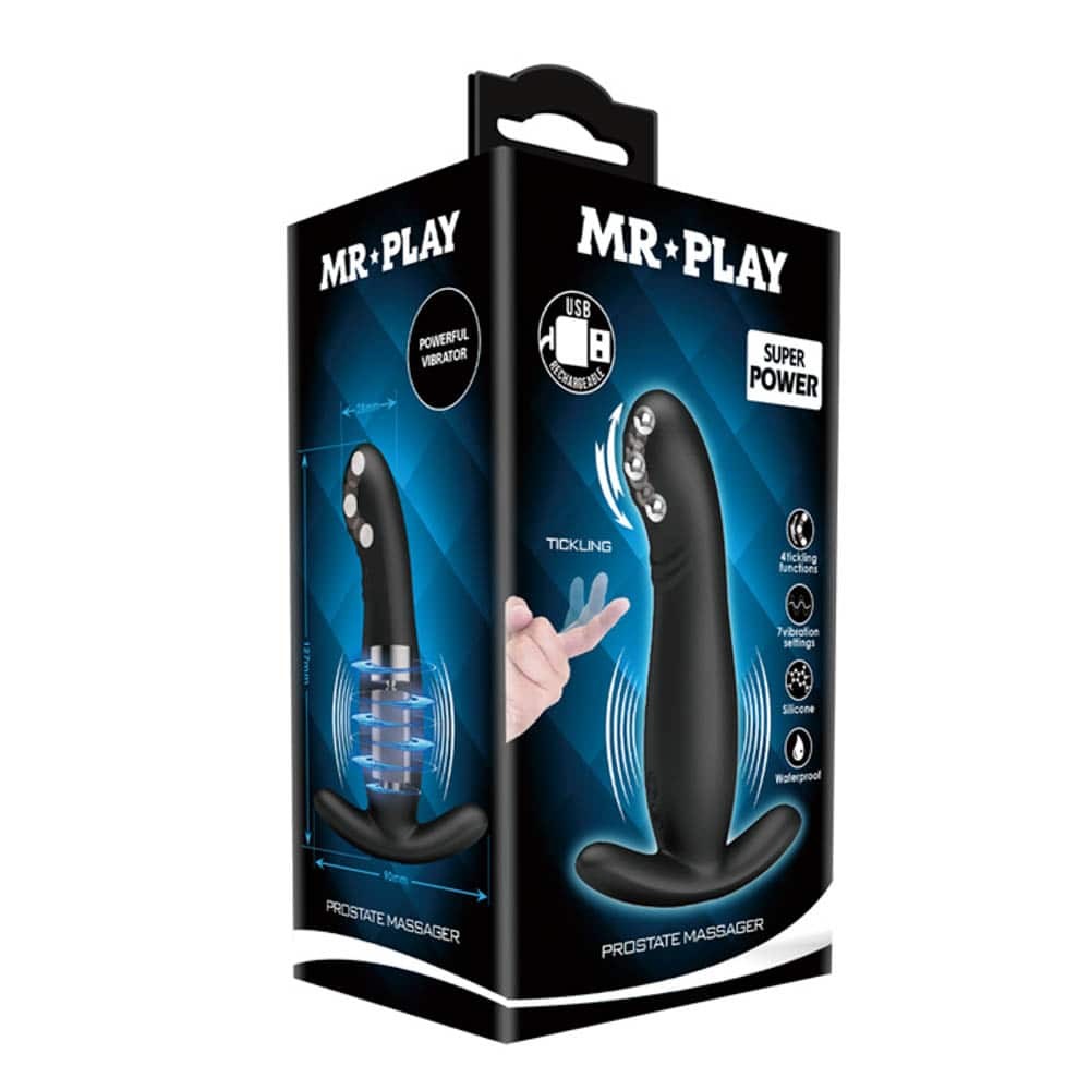 Mr Play Silicone Vibrating Prostate Massager - - Prostate Toys