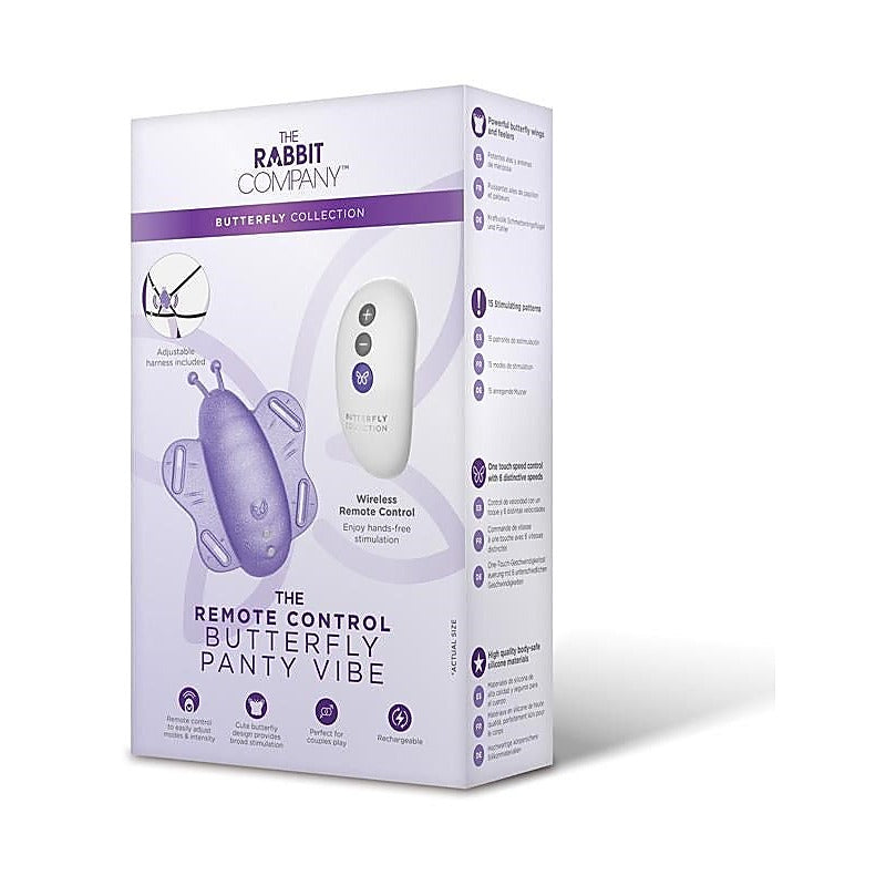 The Rabbit Company's Sensual Silicone Butterfly Panty Vibrator - Silicone Vibrators