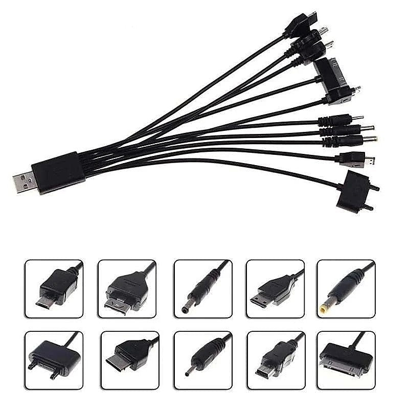 USB Multiple Cable Charger by BDStyle - Vibrator Accessories