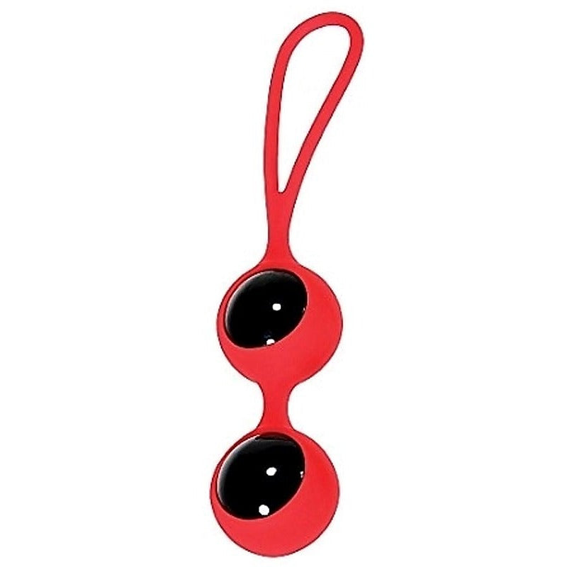 Scarlet Couture Glass Duo Balls By Adam & Eve Sextoys - Love Eggs and Kegel Exercisers