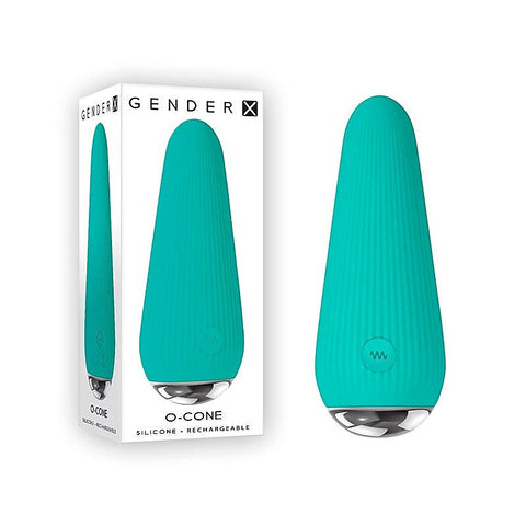 Gender X O-CONE Blue - Rechargeable Waterproof Vibrator - Bullet Vibrators