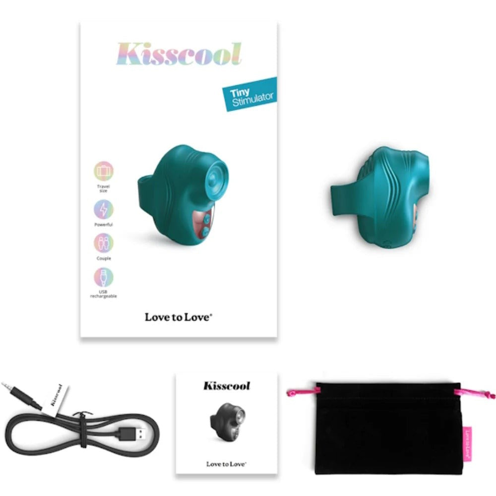 LOVE TO LOVE Kisscool Finger Vibrator - - Finger and Tongue Vibrators