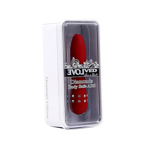 Diamond Princess Massager Red By Evolved - Clit Ticklers and Pulsators
