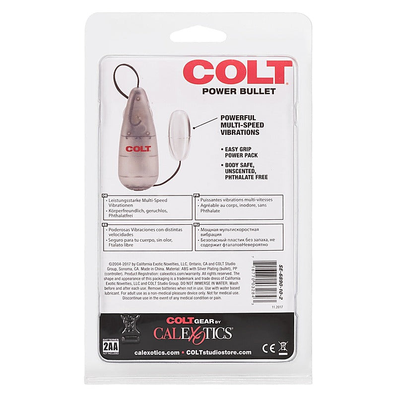 COLT Multi-Speed Power Pak Bullet Vibrator - Remote Control Vibrators