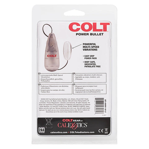 COLT Multi-Speed Power Pak Bullet Vibrator - Remote Control Vibrators