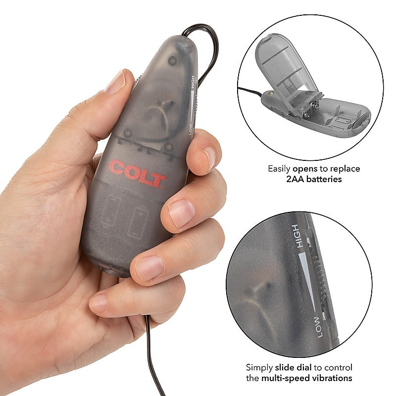 COLT Multi-Speed Power Pak Bullet Vibrator - Remote Control Vibrators