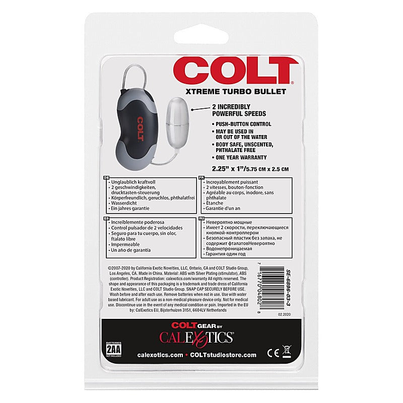 Colt Extreme Turbo Waterproof Bullet Vibrator - Bullet Vibrators