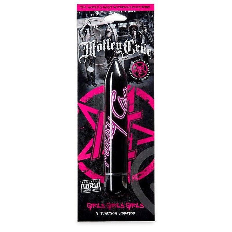 Motley Crue Girls Girls Girls 7 Function Vibrator Black - Bullet Vibrators
