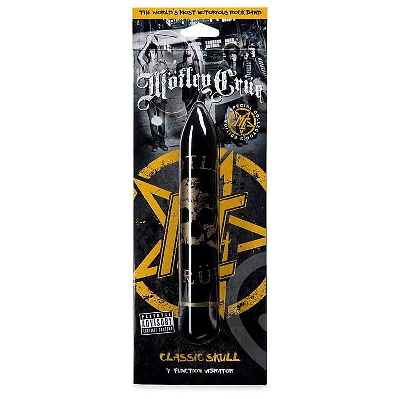 Motley Crue Classic Skull 7 Function Vibrator Black - Waterproof Vibrators