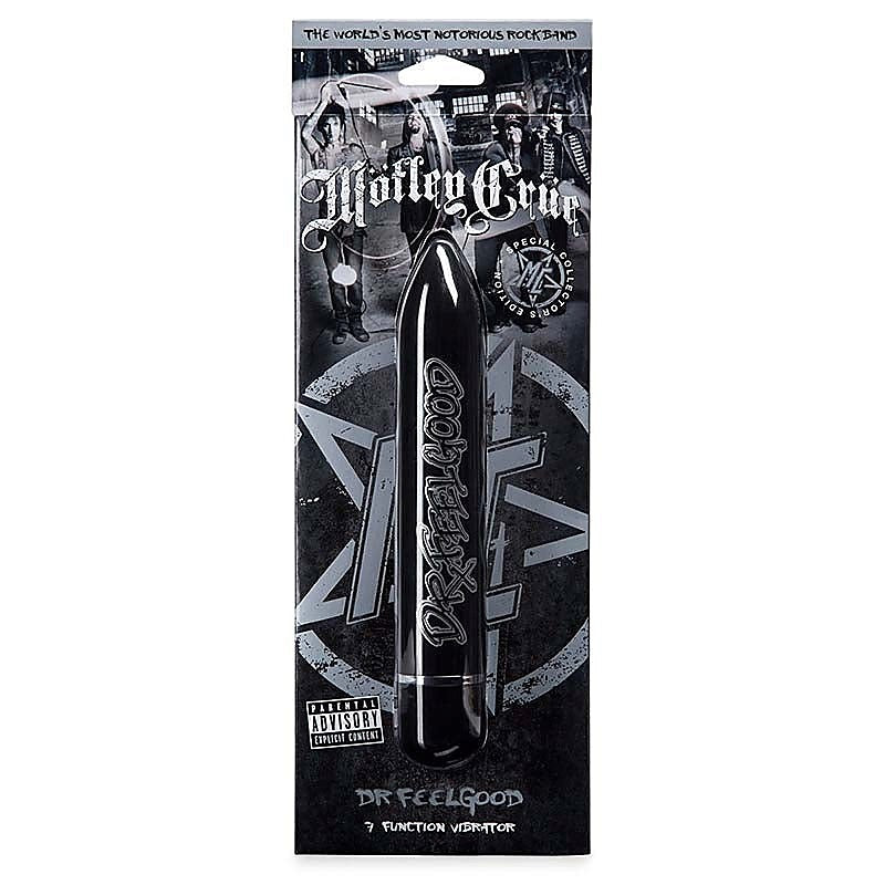 Motley Crue Dr Feelgood 7 Function Vibrator Black - Bullet Vibrators