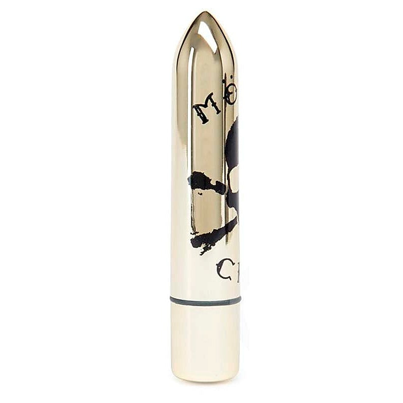 Motley Crue Classic Skull 10 Function Bullet Vibrator Gold - Personal Massagers