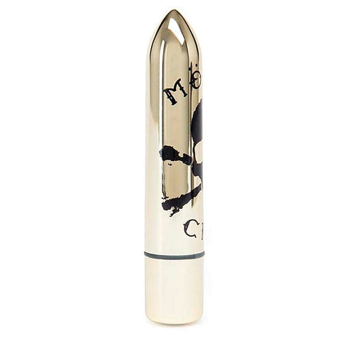 Motley Crue Classic Skull 10 Function Bullet Vibrator Gold - Personal Massagers