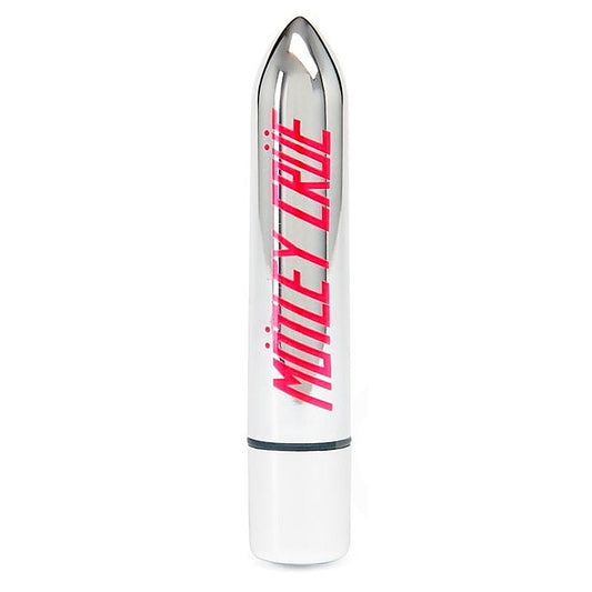 Motley Crue Too Fast For Love 10 Function Bullet Vibrator Silver - Personal Massagers
