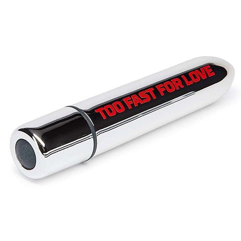 Motley Crue Too Fast For Love 10 Function Bullet Vibrator Silver - Personal Massagers