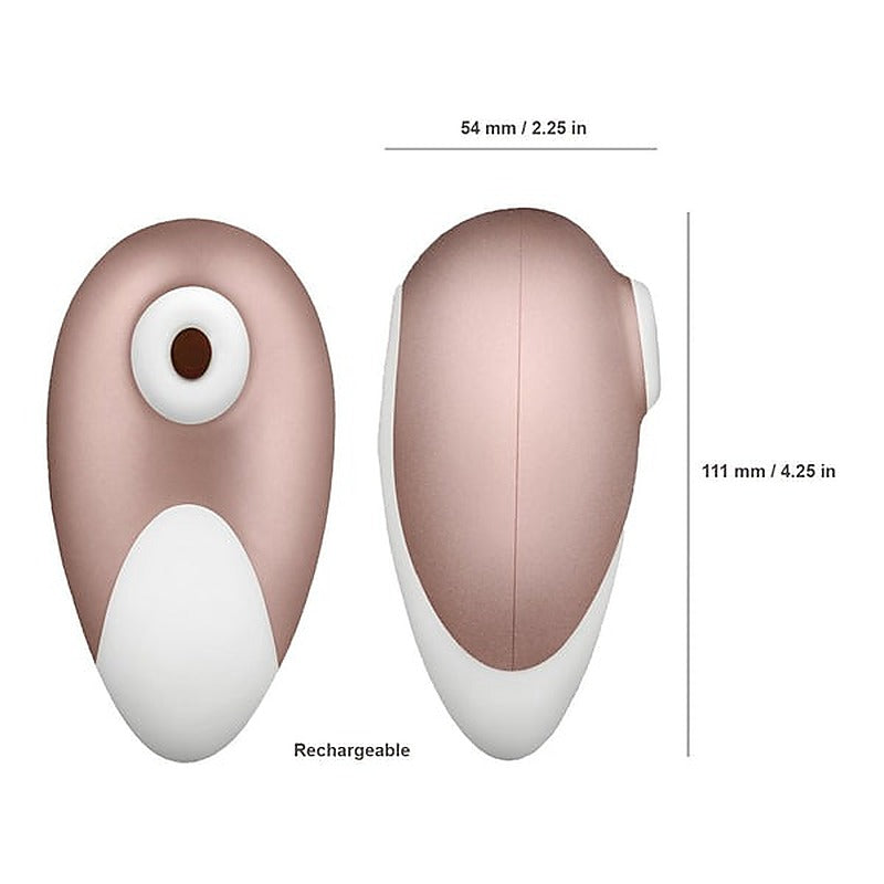 Pro Deluxe Rechargeable Clitoral Vibrator By Satisfyer - Clit Ticklers and Pulsators