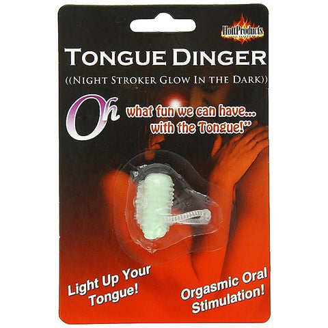 Tongue Dinger Glow in the Dark by Hott Products - Finger and Tongue Vibrators