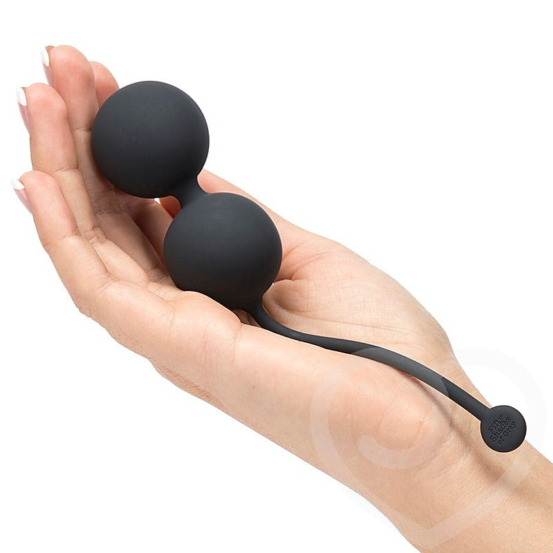 Fifty Shades of Grey Tighten and Tense Silicone Jiggle Balls - Waterproof Vibrators