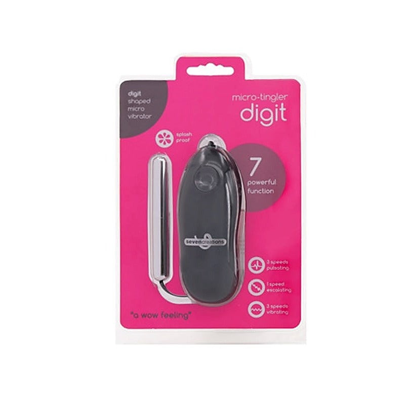 Micro Tingler Digit 7 Function Vibrator By Seven Creations - Bullet Vibrators