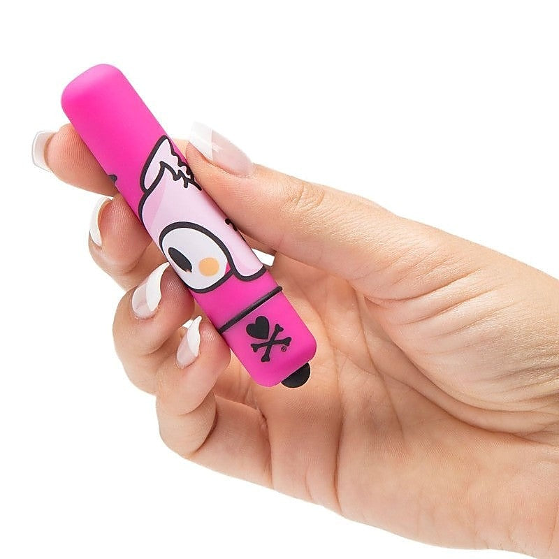 tokidoki Single Speed Mini Bullet Vibrator Pink Heart Bird - Personal Massagers