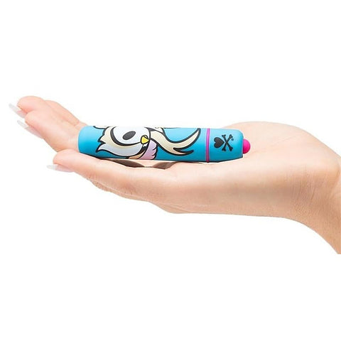 tokidoki Single Speed Mini Bullet Vibrator Blue Doughnut Bird - Mini & Slim Vibrators