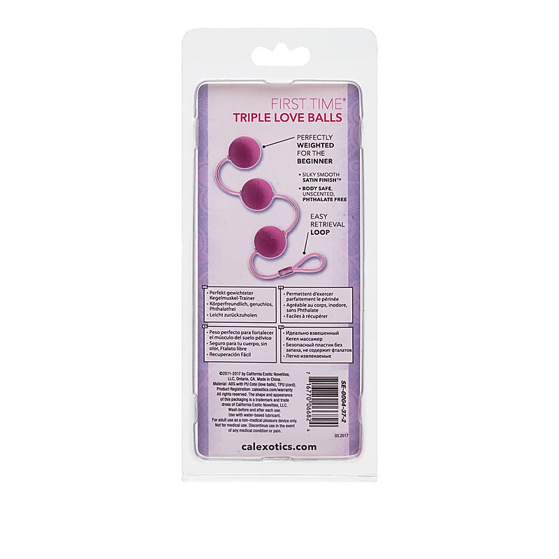 First Time Love Balls Triple Lover By California Exotics - Personal Massagers