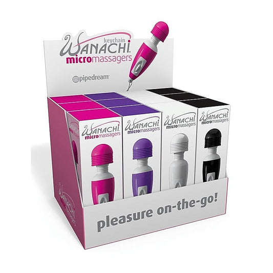 Pipedream Micro Wanachi Body Wand Display - Display of 12 - Personal Massagers