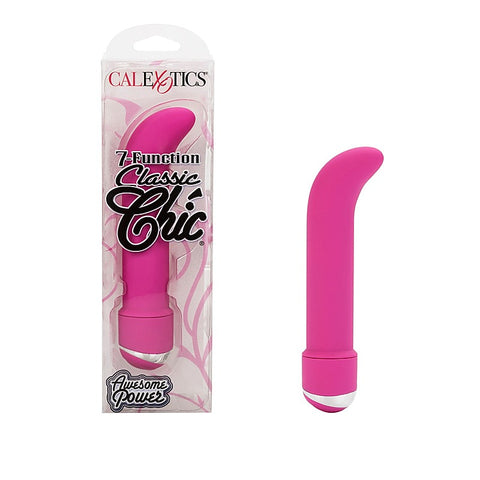 CalExotics 7 Function Classic Chic Mini G Massager Pink - Waterproof Vibrators