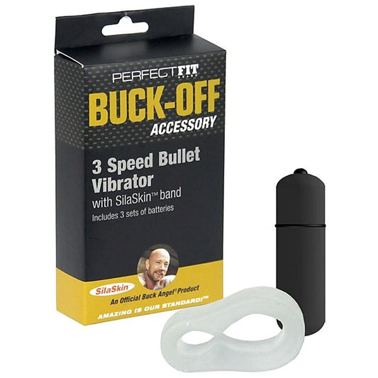 Perfect Fit Buck-Off 3 Speed Bullet Vibrator - Bullet Vibrators