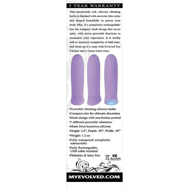 Evolved Purple Haze Rechargeable Bullet - Bullet Vibrators