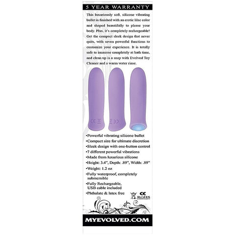 Evolved Purple Haze Rechargeable Bullet - Bullet Vibrators