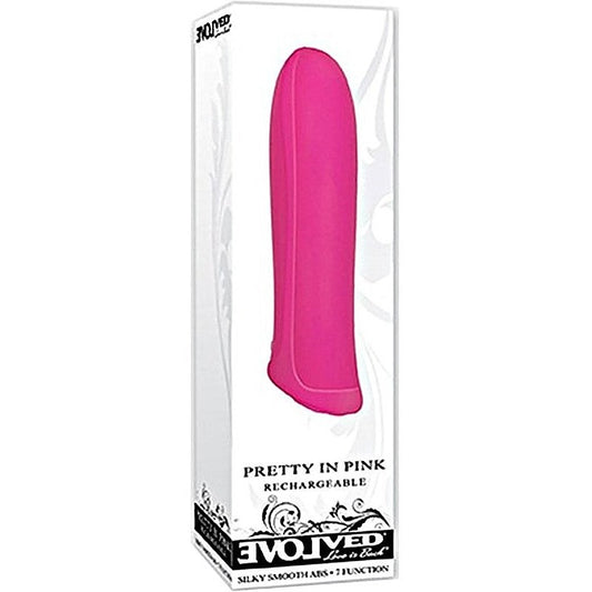 Evolved Pretty in Pink Rechargeable Bullet Vibrator - Bullet Vibrators